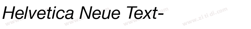 Helvetica Neue Text字体转换 Helvetica Neue Text字体转换